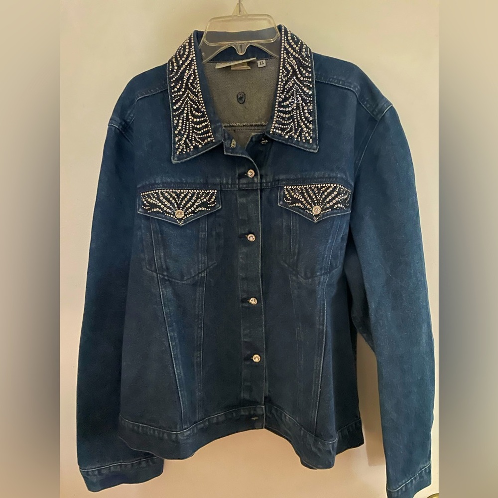 Christine Alexander Studded Denim Jacket